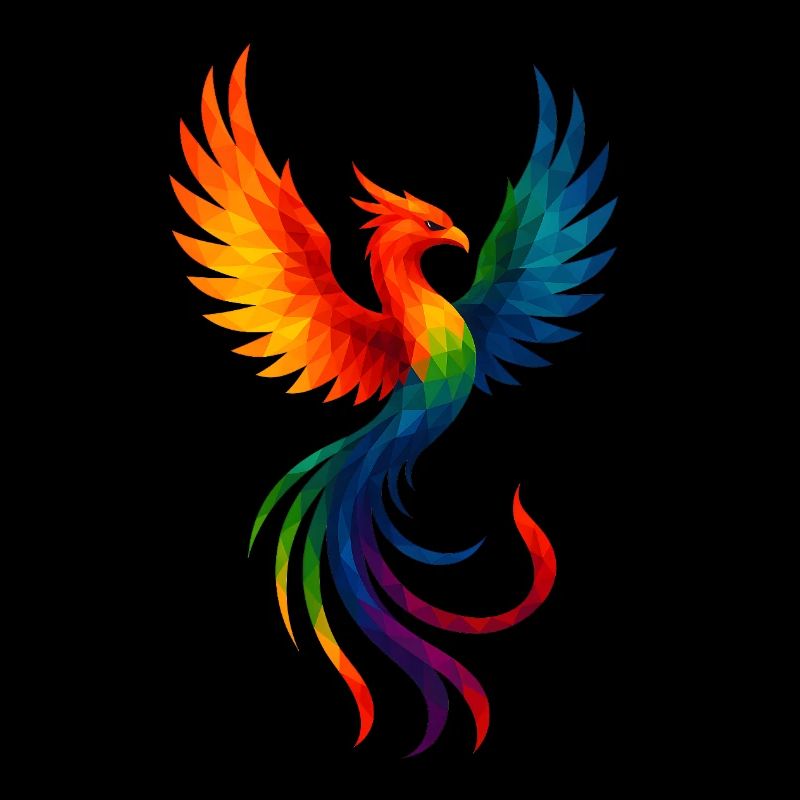 Animaux de style WPAP - Phoenix