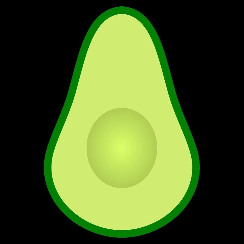 Avocado without a core design to personalize