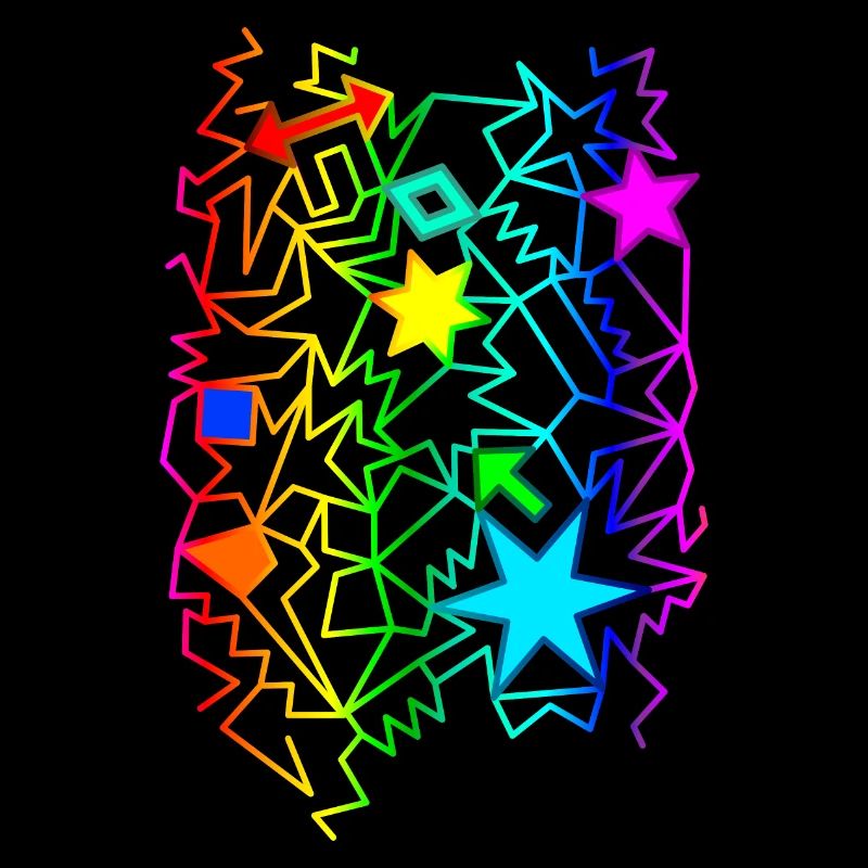 colorful graphic objects