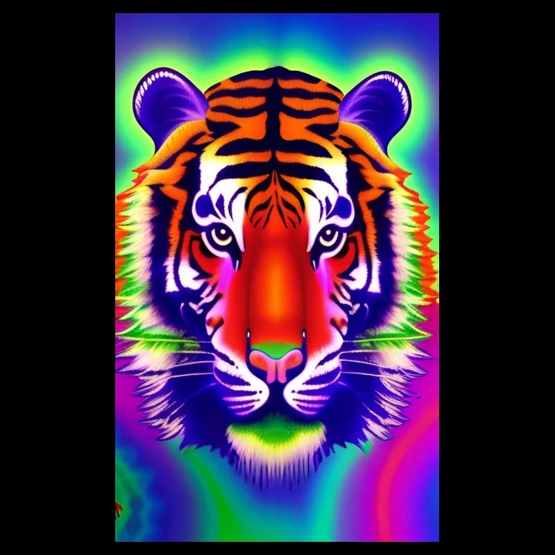 Psychedelic tiger