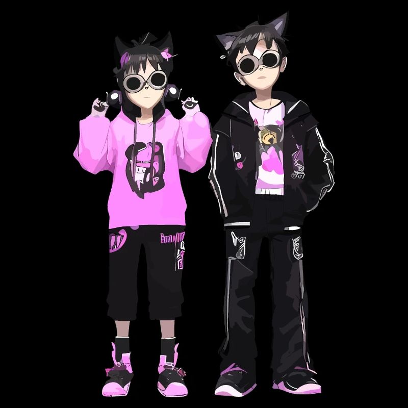 Cosplay Junge und Madchen