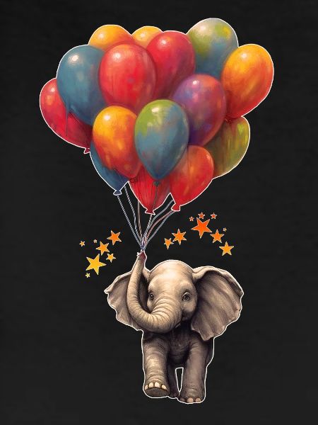 Elephant with balloons