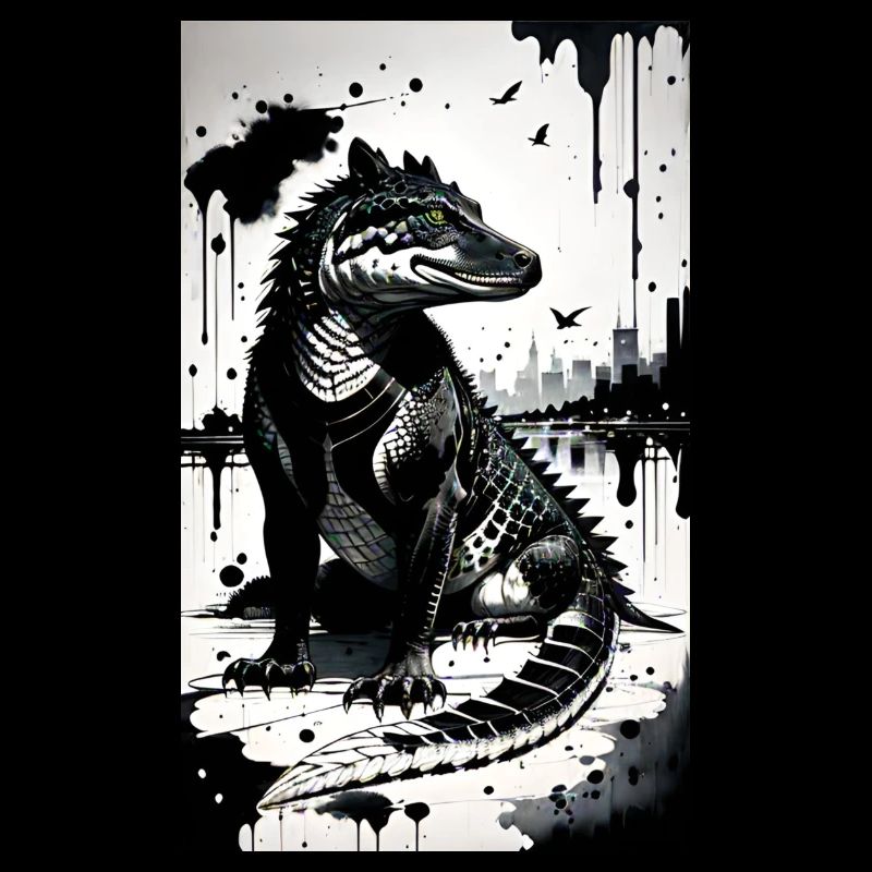 Krokodil Kunst