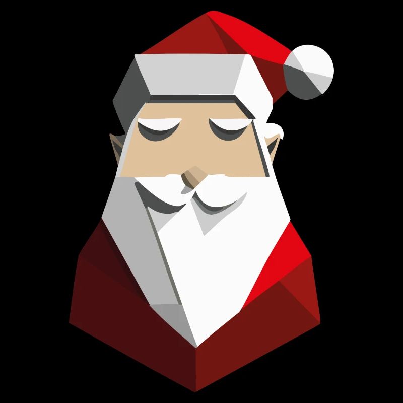 Geometrischer Weihnachtsmann