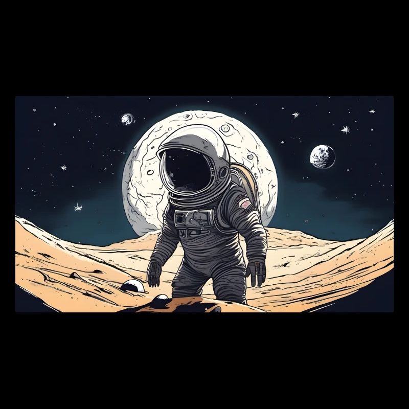 astronaute, perdu dans l’espace