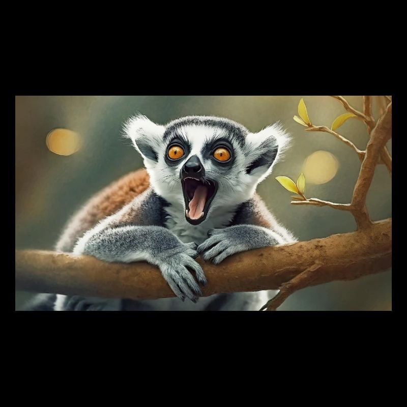 Cute animals chilling – ring-tailed lemur