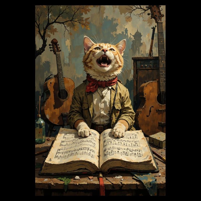 chat chantant