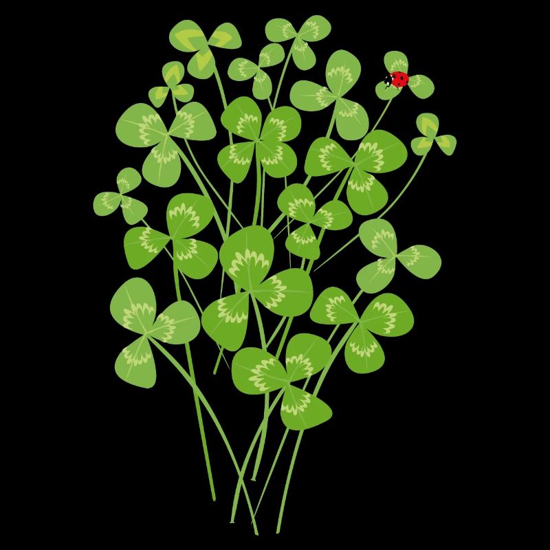 Ladybug clover luck