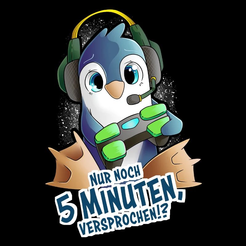 Zocker Pinguin - Nur noch 5 Minuten, versprochen!?