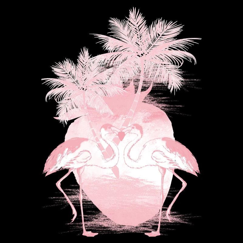 Palm Flamants Roses d’été