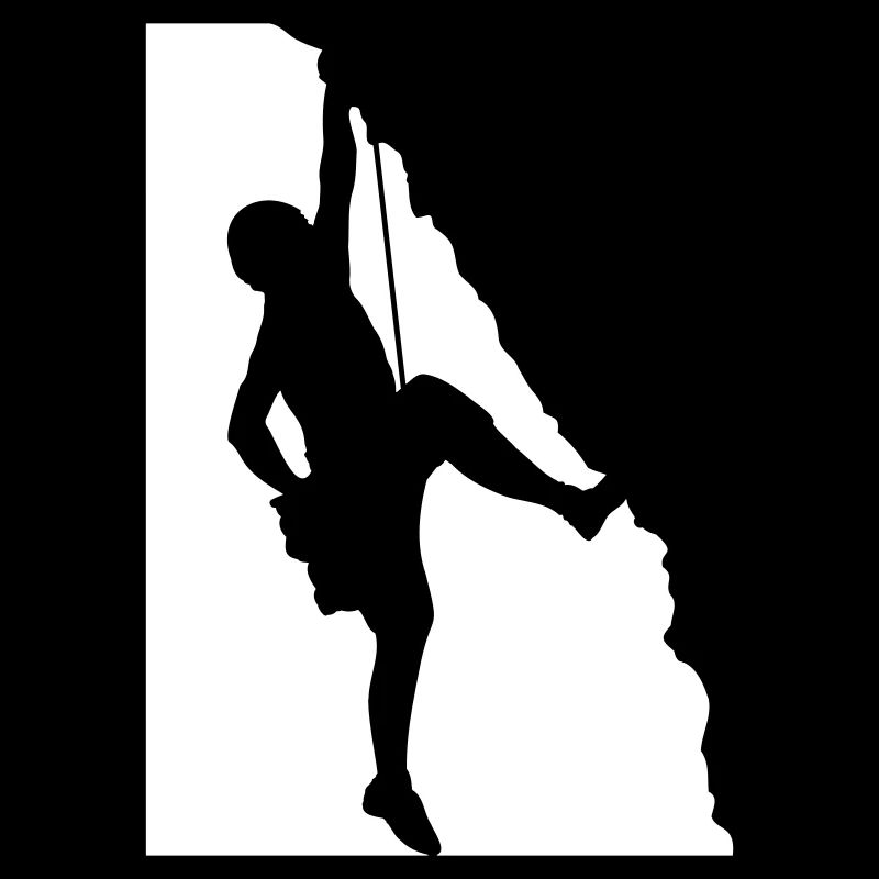 Hobby Rock Climbing Silhouette