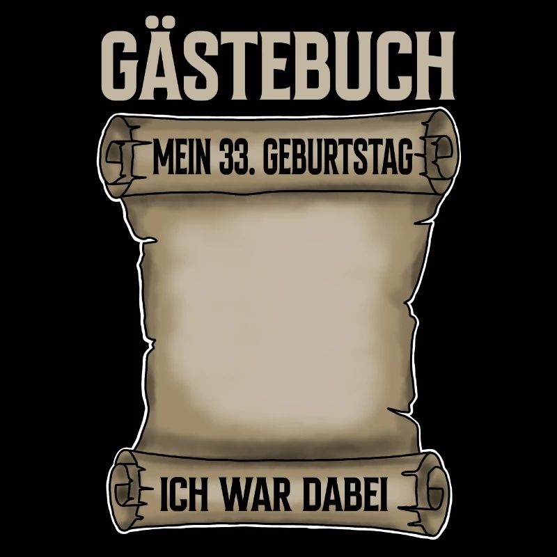 33. Geburtstag Gästebuch