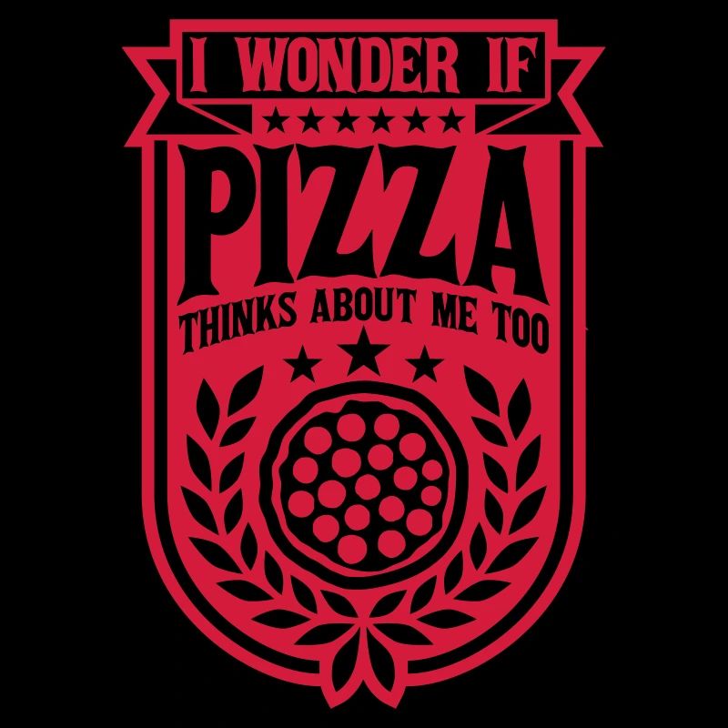 pizza thinks about me
