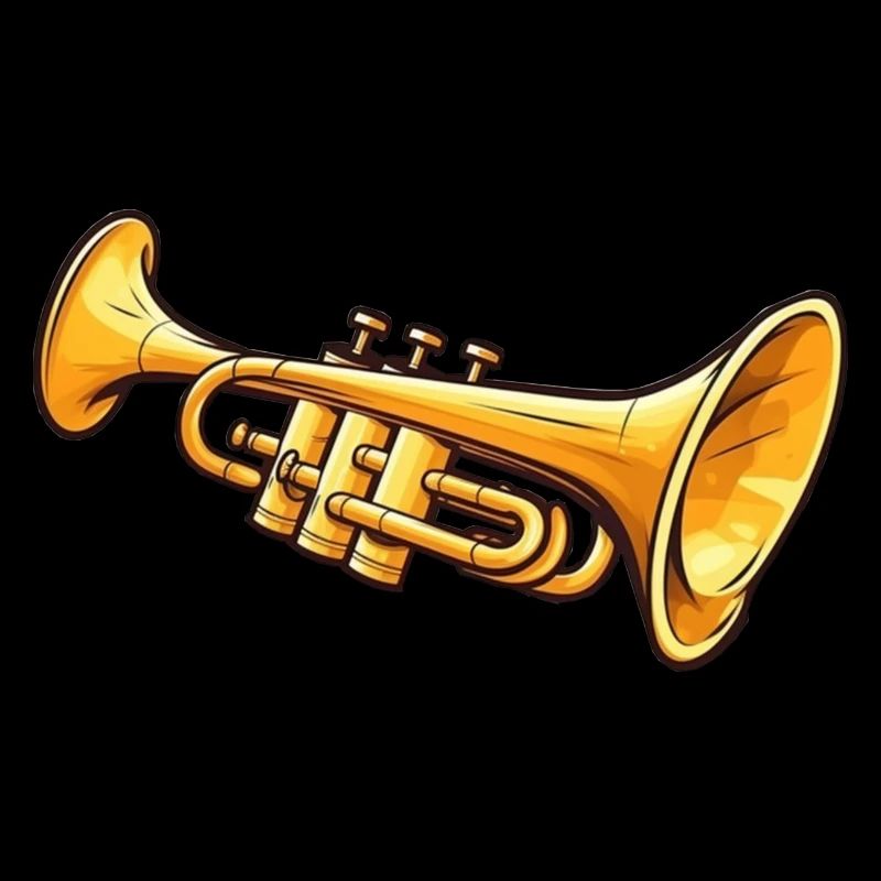 Trompete im Comic Stil