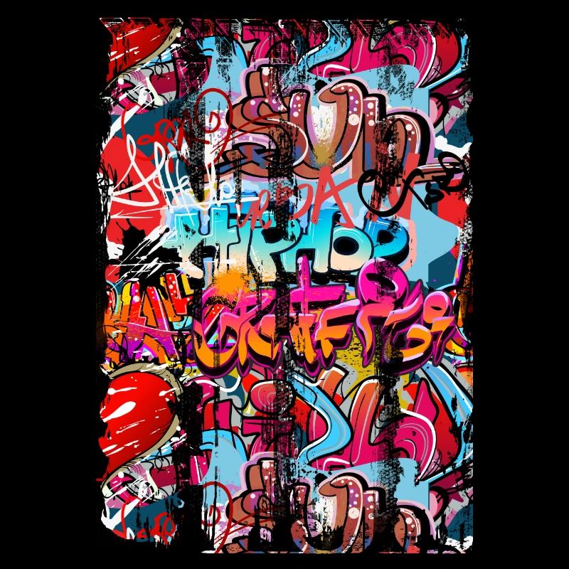 Graffiti style Splash hip hop couleurs peintre couleur