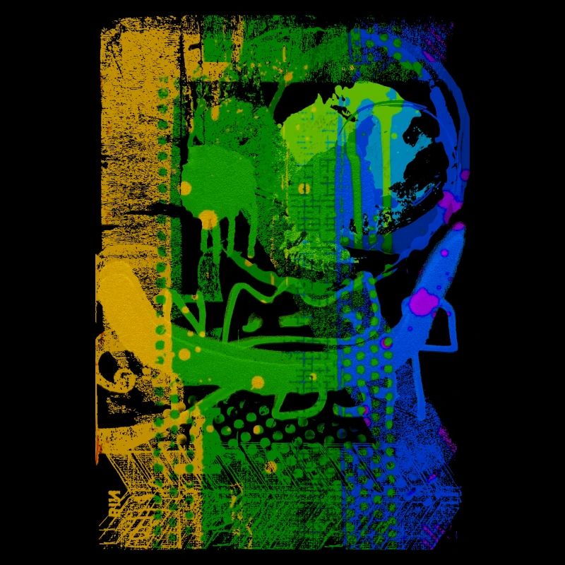 Graffiti-Stil Splash Hip Hop Farben Maler Farbe