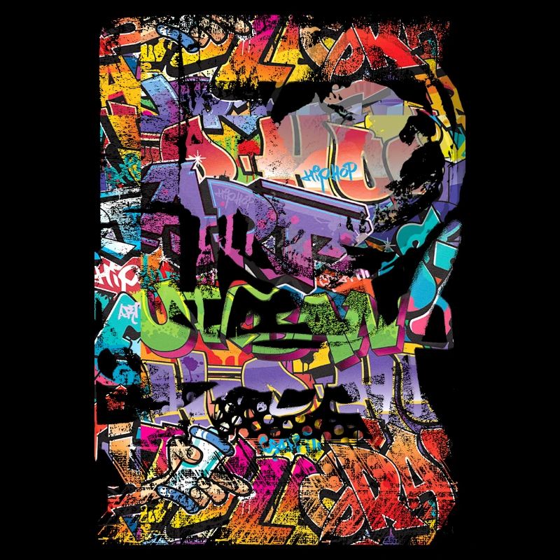 Graffiti style Splash hip hop colors painter color