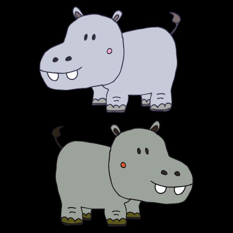 Hippopotames Double 2