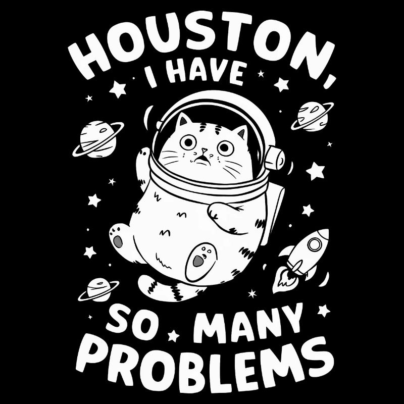 Cat Meme Houston I Have So Many Problems Cat Cute