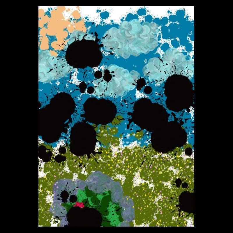 Étang abstrait