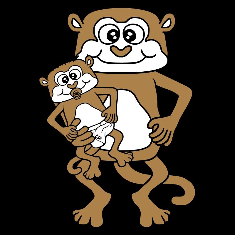 couche sucette papa aeffchen bébé singe suce jamais