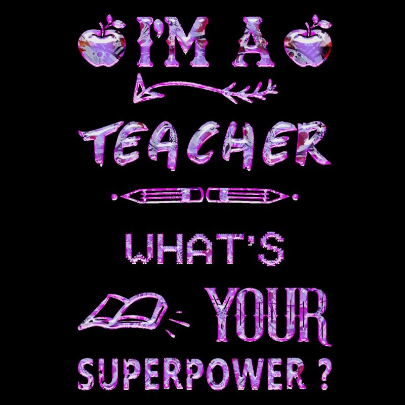 Ich bin Lehrer Superkraft Superkraft