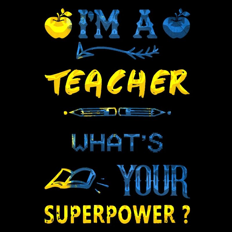 Ich bin Lehrer Superkraft Superkraft