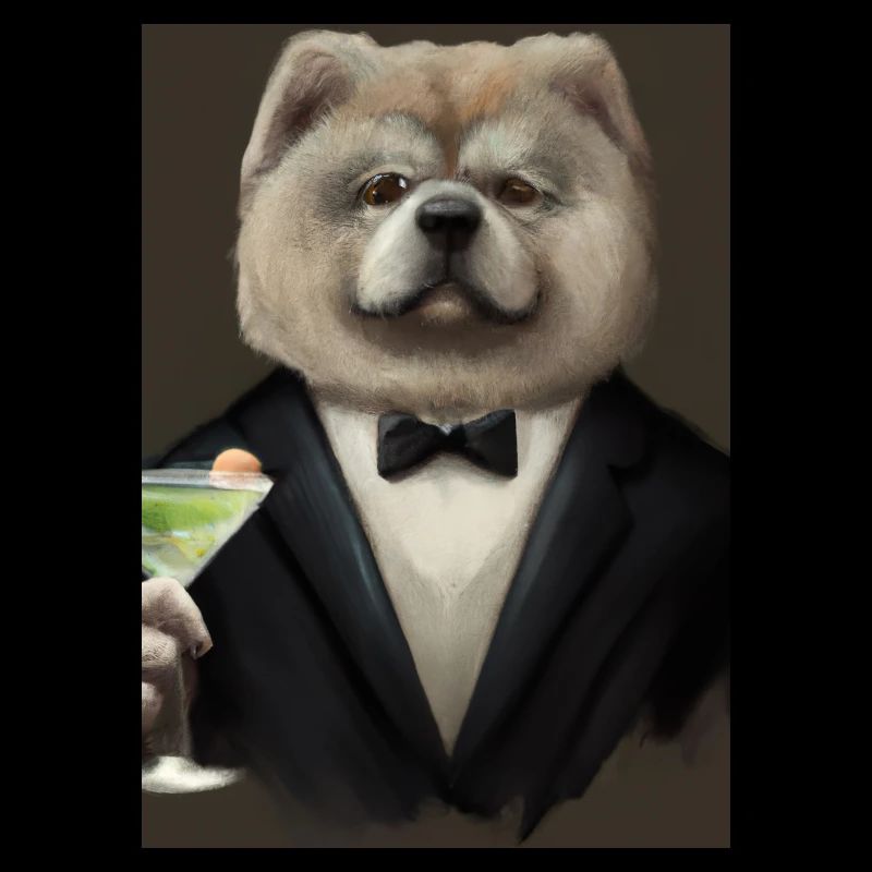 Chow Chow Anzug Martini