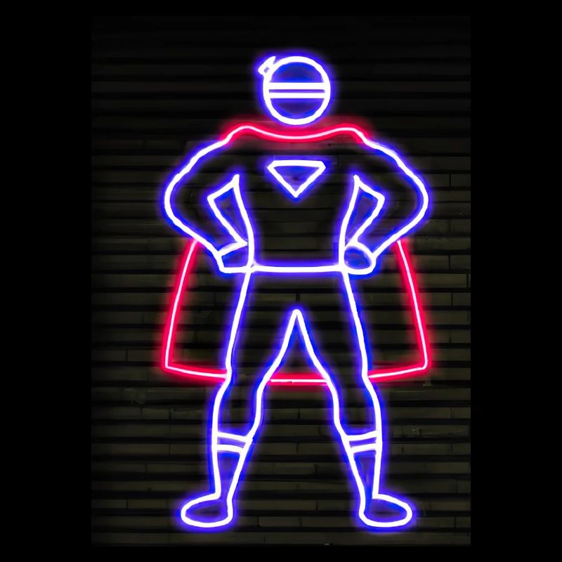 Superhelden Neon