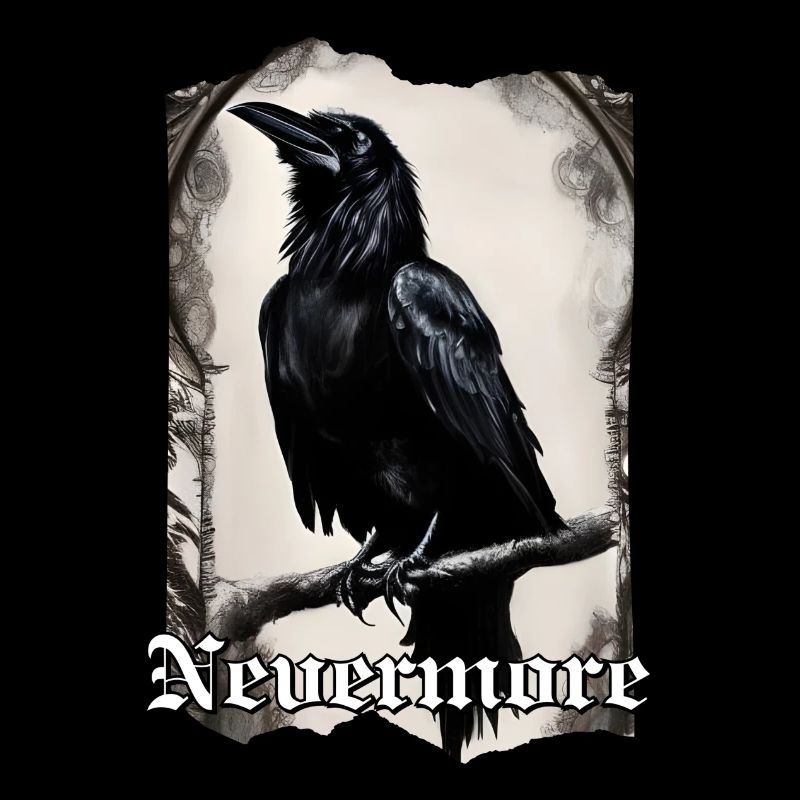 Nevermore Raven on a branch
