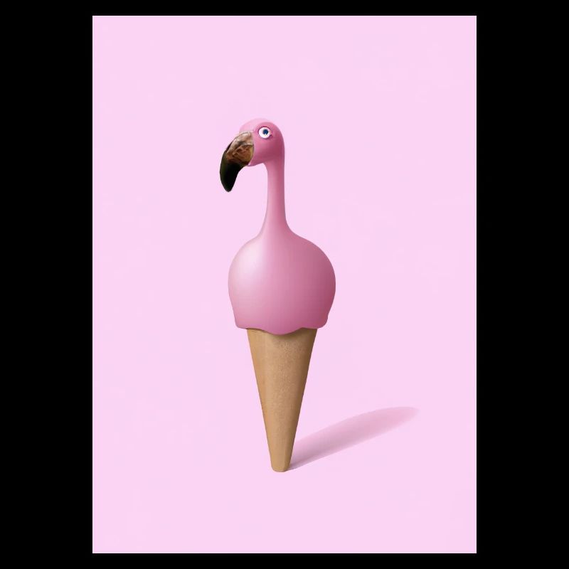 Flamingo-Eiscreme