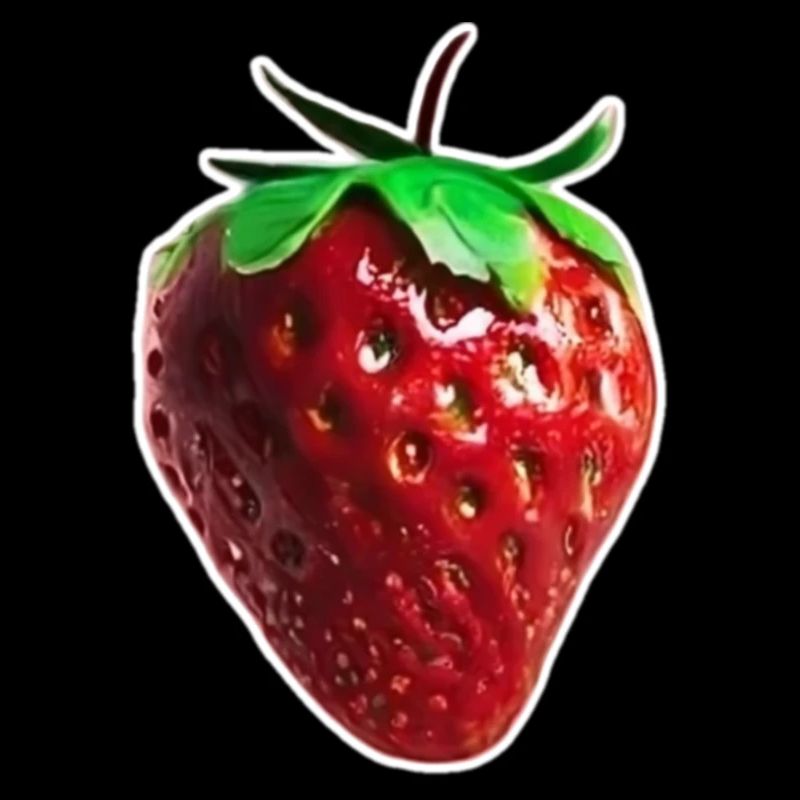 Hübsche rote Erdbeere