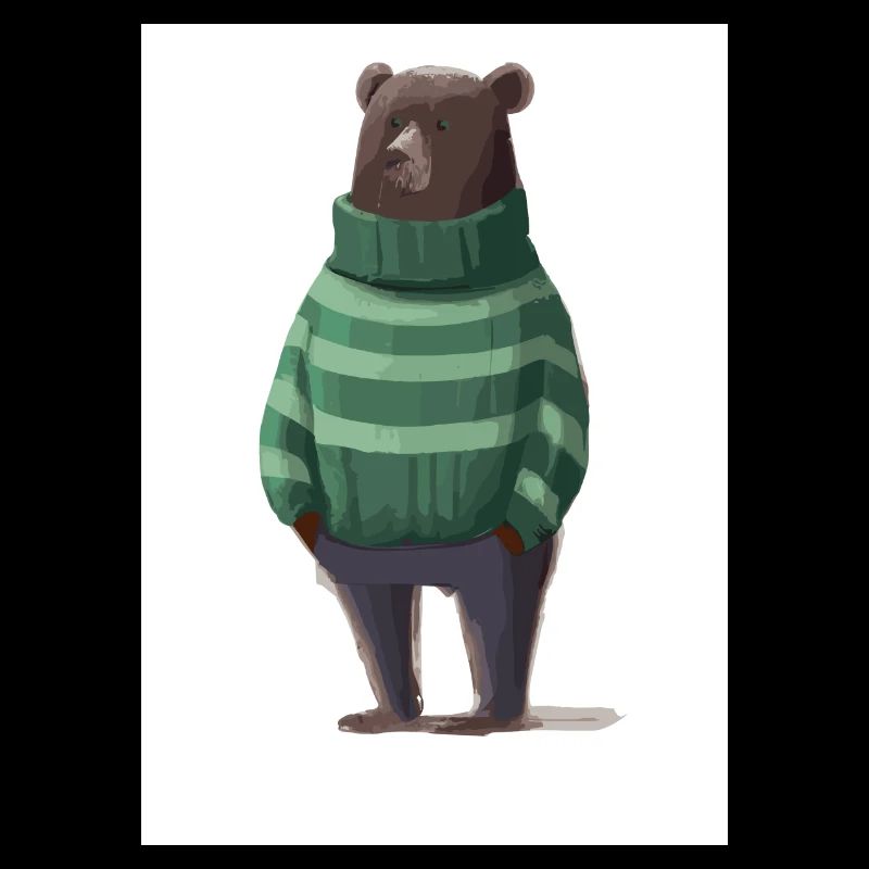 Bär im Winter Pullover