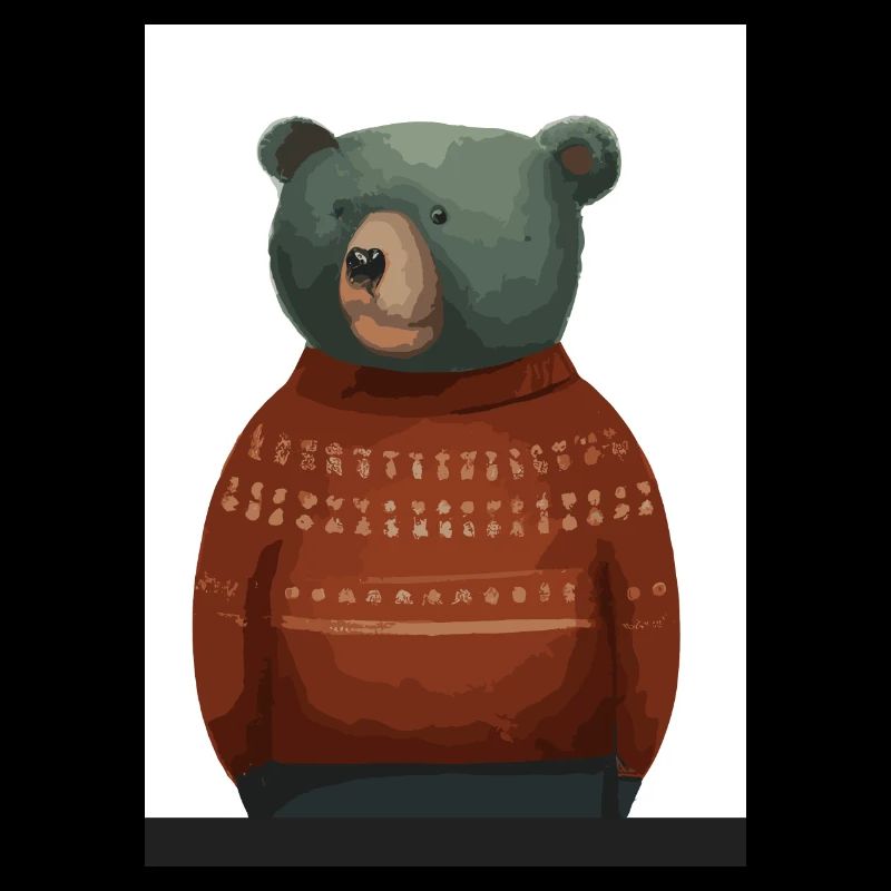 Bär im Winter Pullover