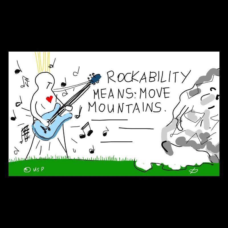 Rockability means move mountains.