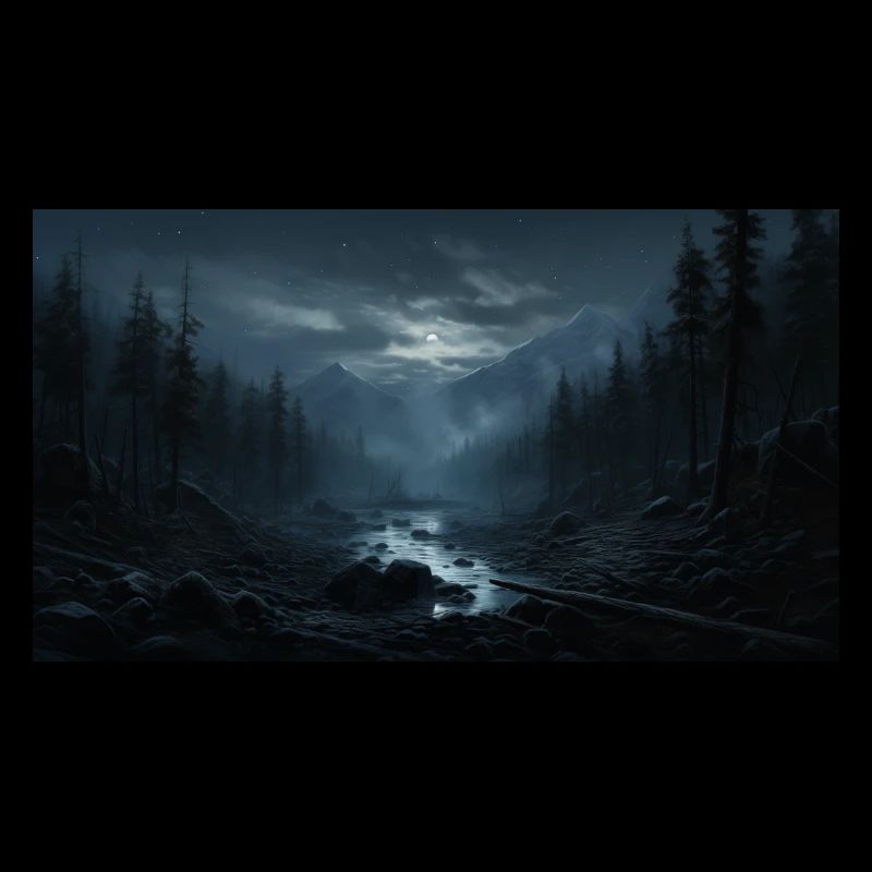 Mountain Scene with a River