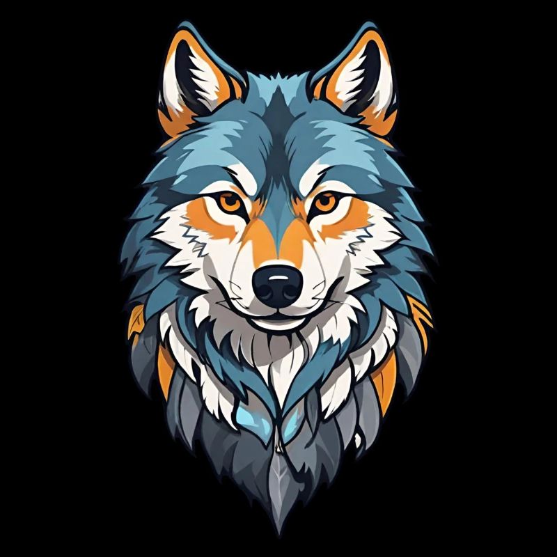 Wolf face