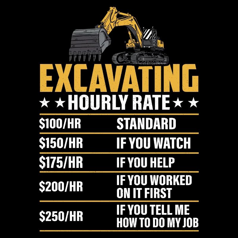 Excavating -Hourly Rate- Excavator Operator