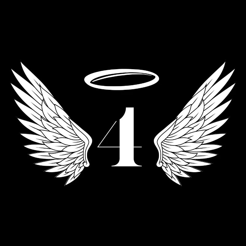 Numéro 4 ange - 4e anniversaire ailes