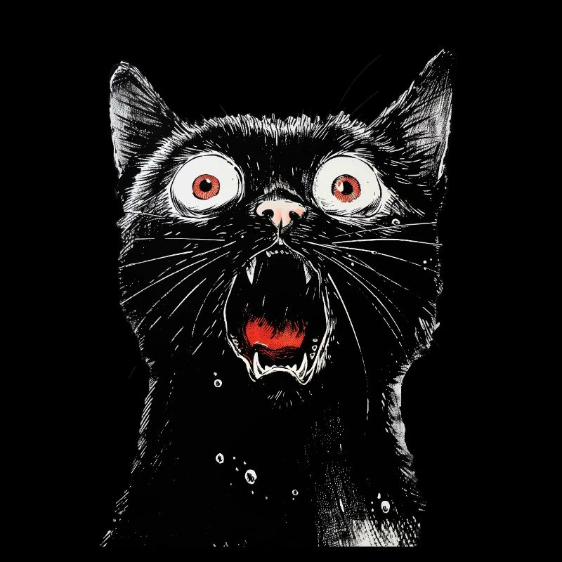 Black cat Misha