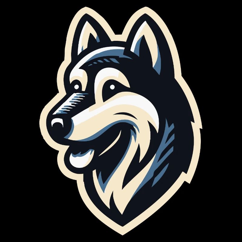 Husky in profile