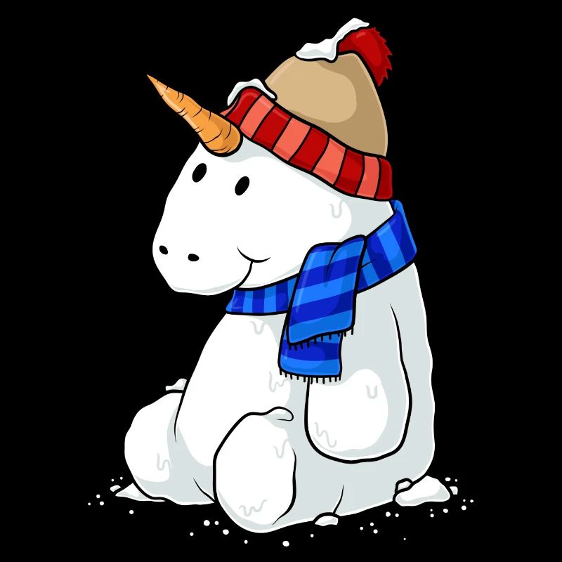 Einhorn Schneemann Comic