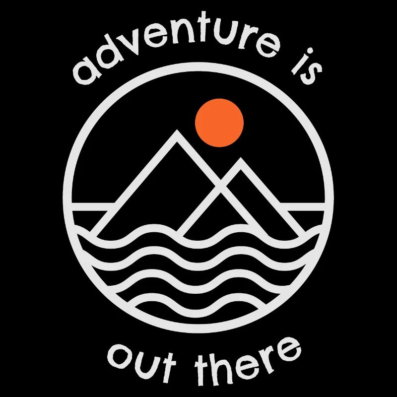 Outdoor Adventure is out there weiß - Geschenkidee