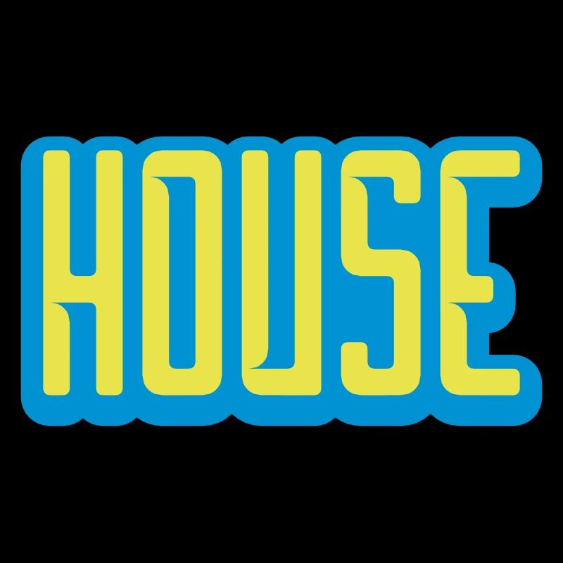 Conception de logo de lettrage de maison