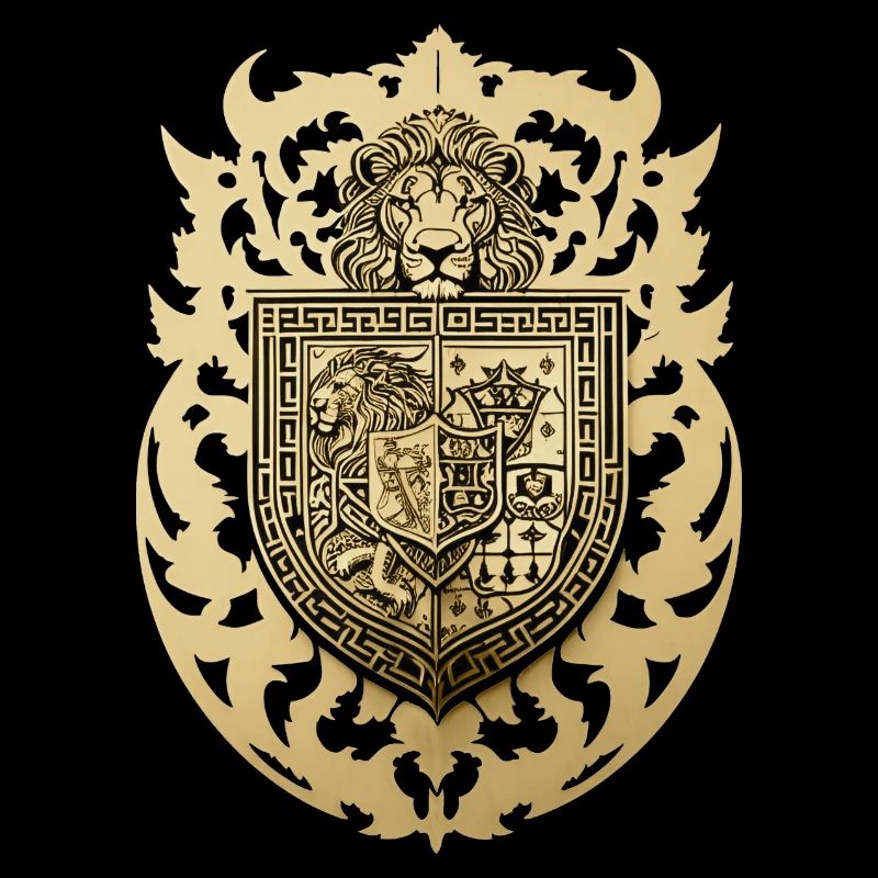 Wappen mit Löwe