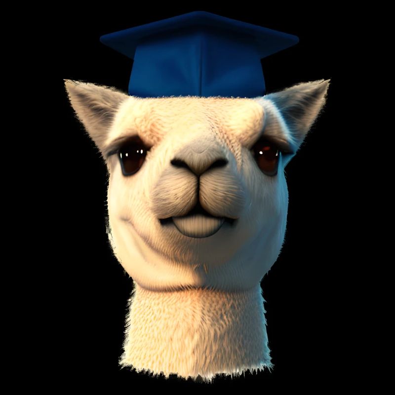 Bachelor Studium Absolvent Alpaka Schulabschluss