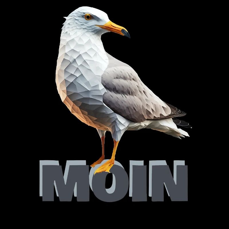 Moin Möwe Seemöwe Polygon Meer