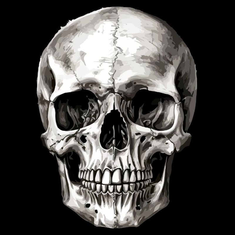 Pencil skull n°2