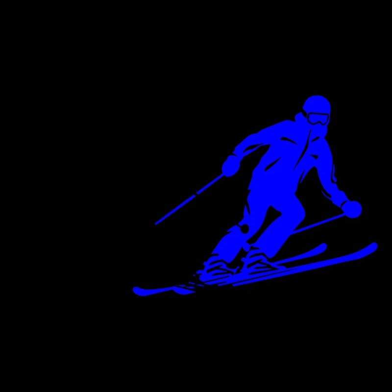 Ski Ski Homme Silhouette