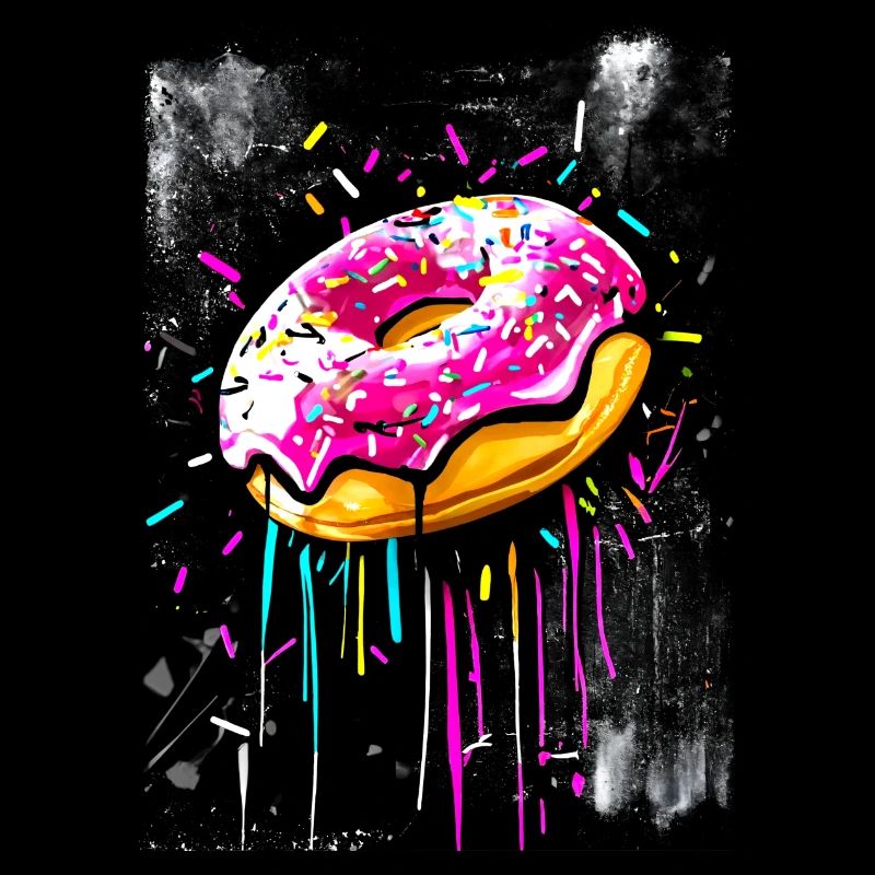 Donut-Graffiti-Stil